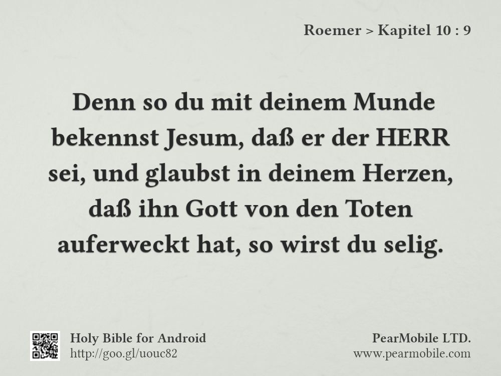 Roemer, Kapitel 10:9